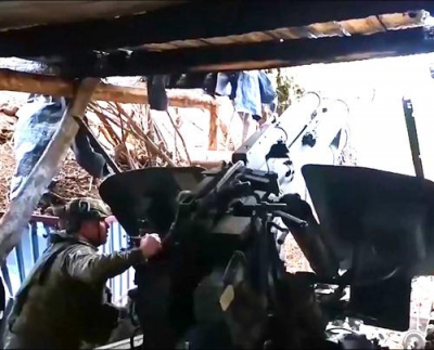 Подвалы &mdash; в руины: артиллерия 10-го танкового полка уничтожила два укрытия ВСУ в Константиновке