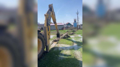 Село затопило в Алматинской области