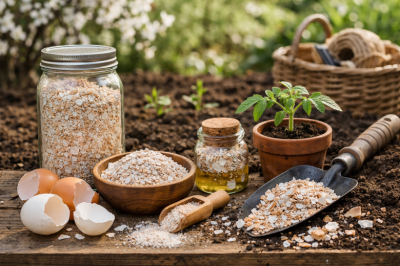Как только сходит снег, кидаю скорлупки в землю и бед не знаю: даже бедная почва оживает