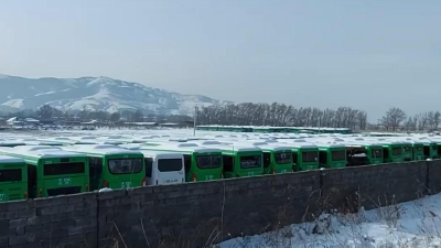 Еще одно &quot;кладбище&quot;: сотни автобусов, вывезенных из города, нашли под Алматы (видео)