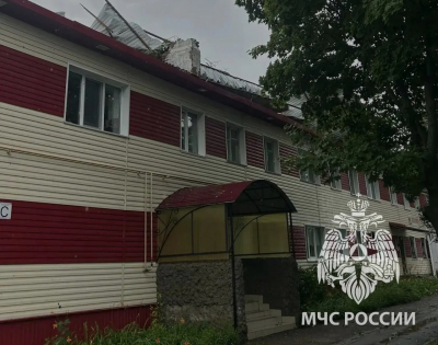 В&nbsp;Чистополе ураган сорвал крышу жилого дома и&nbsp;повалил восемь деревьев