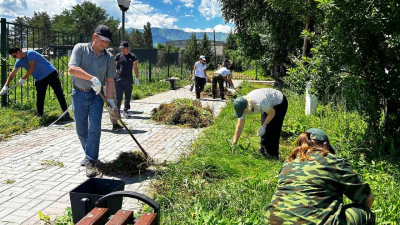 Акция чистоты в рамках республиканской экологической акции &quot;Таза Қазақстан&quot; в области Жетісу