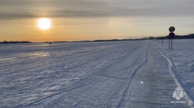 Между Аракчино и Верхним Услоном запускают зимнюю автодорогу по льду