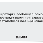 «Мираторг» пообещал помочь пострадавшим при взрыве автомобиля под Брянском