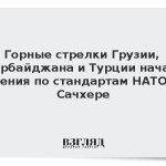 Горные стрелки Грузии, Азербайджана и Турции начали учения по стандартам НАТО в Сачхере