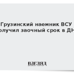 Грузинский наемник ВСУ получил заочный срок в ДНР