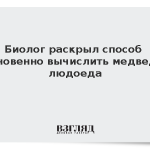 Биолог раскрыл способ мгновенно вычислить медведя-людоеда