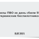 Силы ПВО за день сбили 55 украинских беспилотников