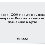 Небензя: ООН проигнорировала запросы России о списках погибших в Буче
