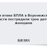 При атаке БПЛА в Воронежской области пострадали трое детей и женщина