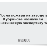 После пожара на заводе в Кубринске назначили генетическую экспертизу тел