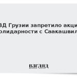 МВД Грузии запретило акцию солидарности с Саакашвили