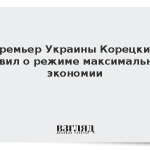 Премьер Украины Корецкий заявил о режиме максимальной экономии
