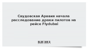 Саудовская Аравия начала расследование драки пилотов на рейсе Flydubai
