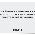 Власти Теннесси отменили казни на этот год после провала смертельной инъекции