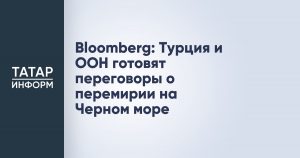 Bloomberg: Турция и ООН готовят переговоры о перемирии на Черном море