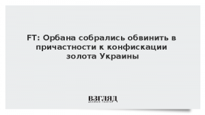 FT: Орбана собрались обвинить в причастности к конфискации золота Украины
