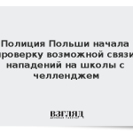 Полиция Польши начала проверку возможной связи нападений на школы с челленджем
