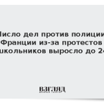 Число дел против полиции Франции из-за протестов школьников выросло до 24