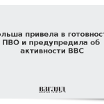 Польша привела в готовность ПВО и предупредила об активности ВВС