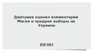 Дмитриев оценил комментарий Маска и предрек приближение выборов на Украине