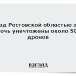 Над Ростовской областью за ночь уничтожены около 50 дронов