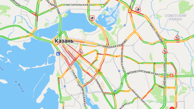Казань парализовали 8-балльные "снежные" пробки: список улиц, где затруднен проезд 03/02/2026 – Новости